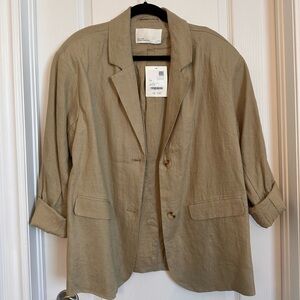 OAK + FORT Beige linen Blazer